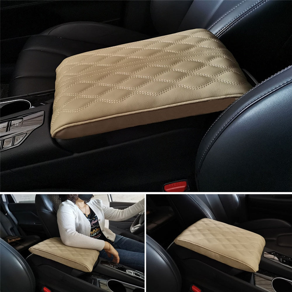Premium Leather Auto Armrest Cover