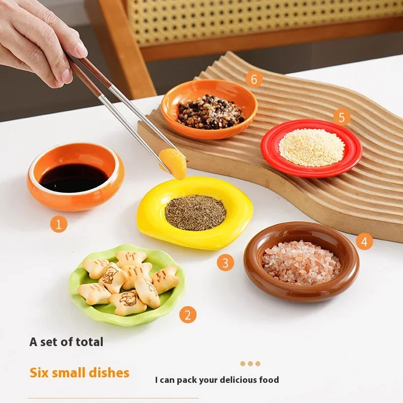 Mini Stacked Burger Porcelain Plate Set