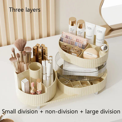 Transparent Spinning Cosmetic Organizer Box
