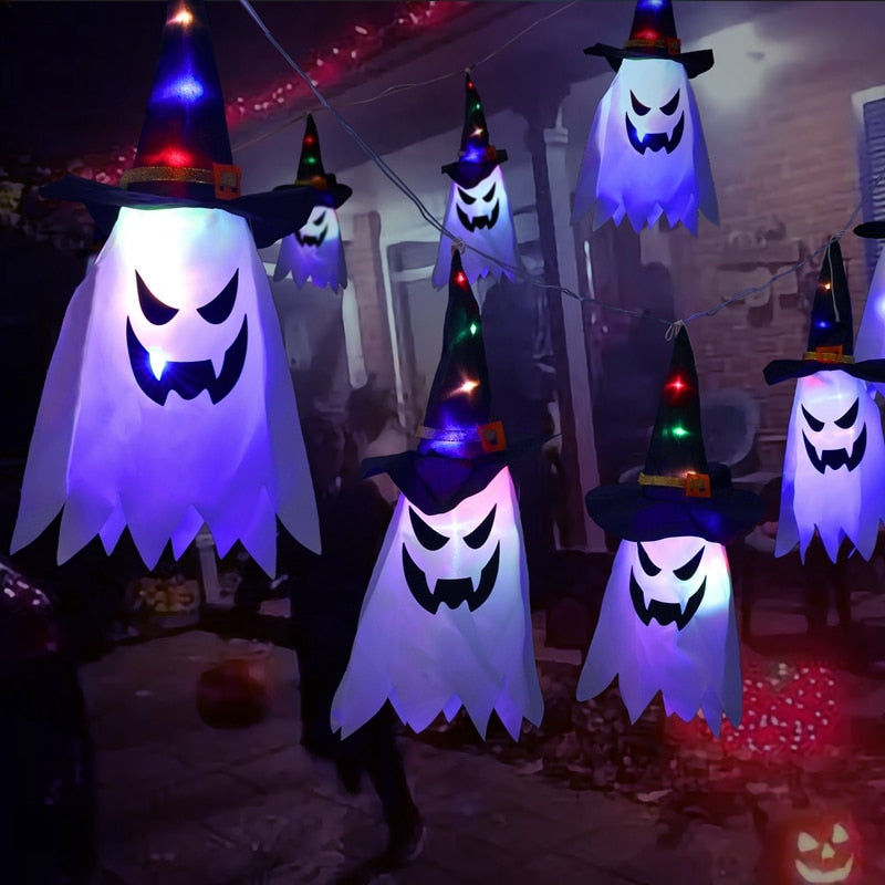 Spooky Hanging Ghost Decor Lamp