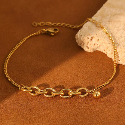 Dainty Chain Curb Link Paperclip Bracelet