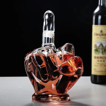 Humorous Crystal Wine Pourer