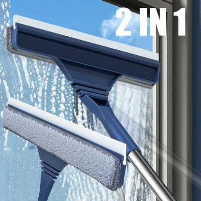 Easy Reach Window Cleaning Kit with Squeegee & Mop