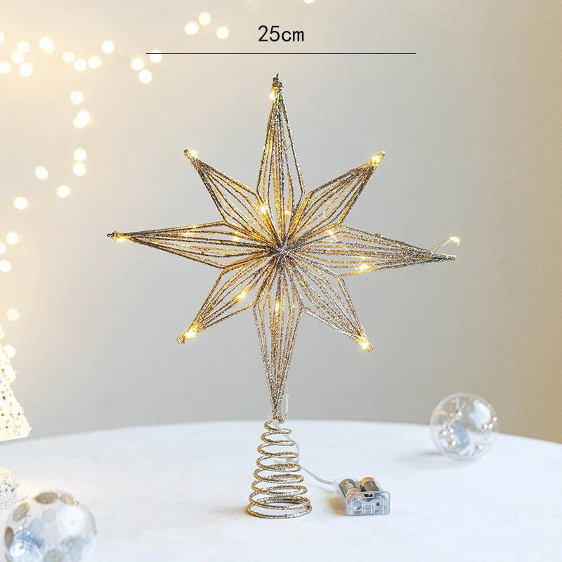 Sparkling Star Tree Topper Decoration
