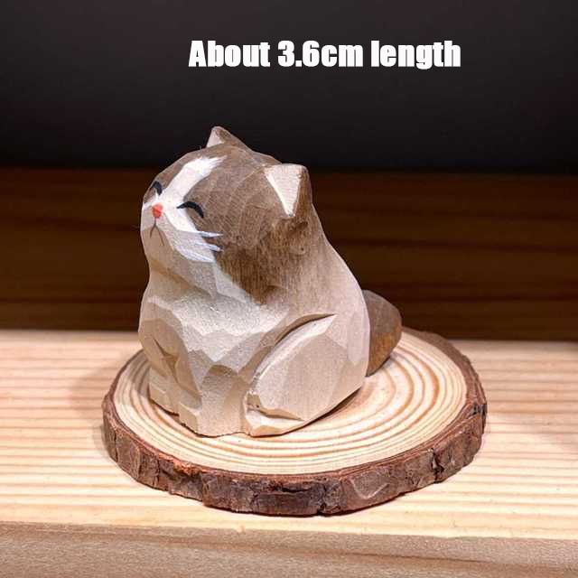 Adorable Handcrafted Wood Pet Figurines