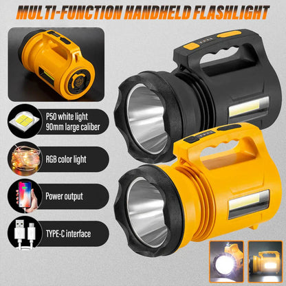 Bright Rechargeable LED Portable Flashlight