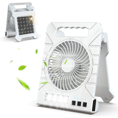 Compact Solar Powered Fan Set - Luxicro
