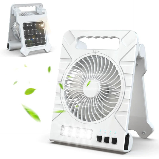 Compact Solar Powered Fan Set - Luxicro