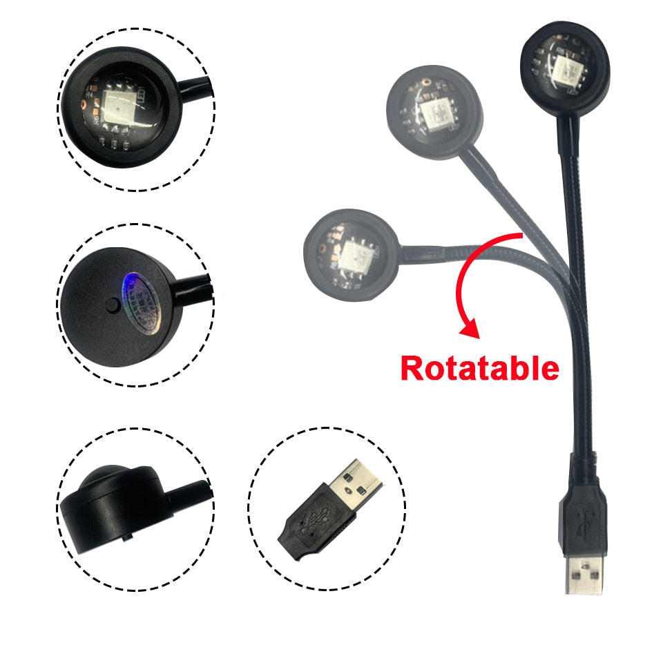 Compact Bright Desk USB Lamp