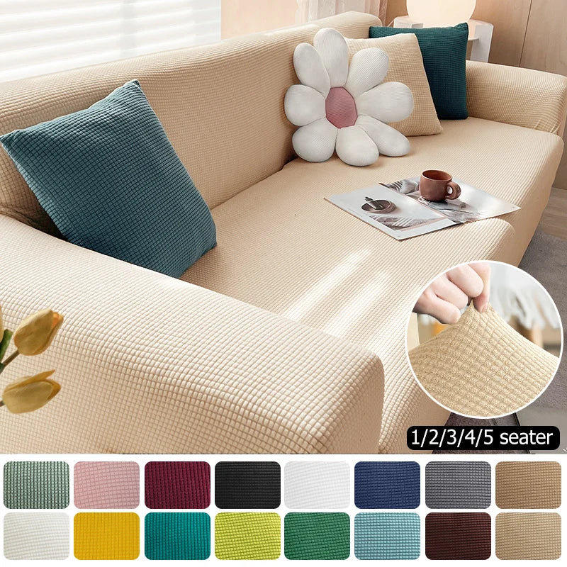 Soft Fit Couch Cover with Plush Design - Luxicro