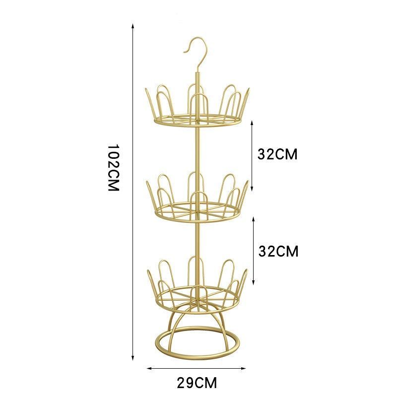Space Saving 360 Degree Shoe Organizer Rack