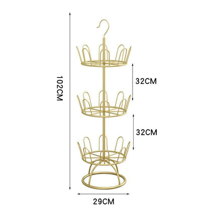 Space Saving 360 Degree Shoe Organizer Rack