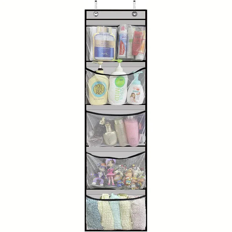 Hanging Closet Organizer with 5 Storage Compartments - Luxicro