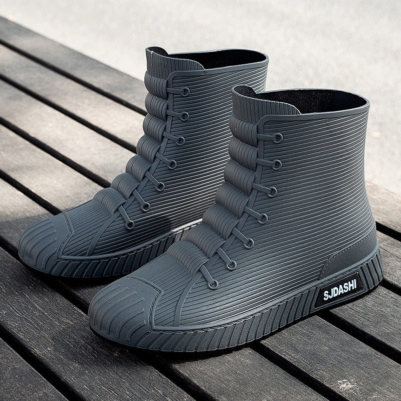 Comfortable Women's Rain Shoes With Grip Soles