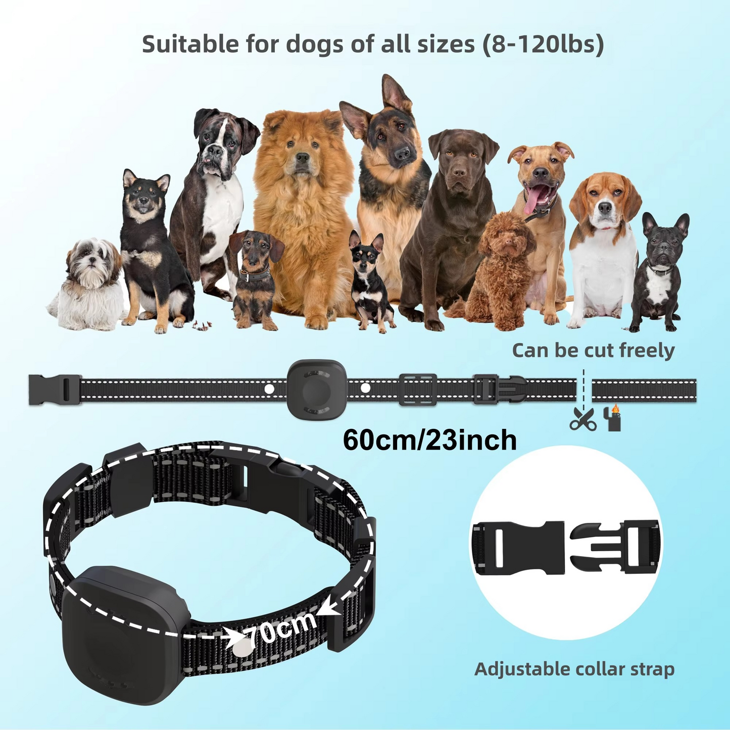 Easy Install Wireless Pet Fence System with Rechargeable Collar
