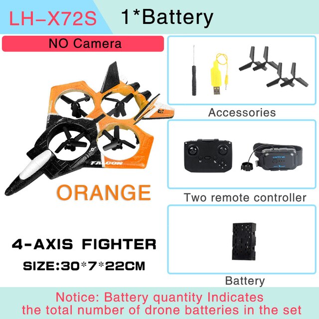 Durable Foam Remote Control Plane Toy - Luxicro