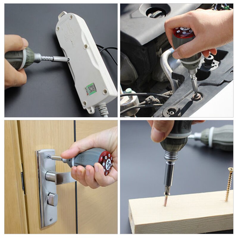 Compact Adjustable Magnetic Multi Bit Screwdriver Set