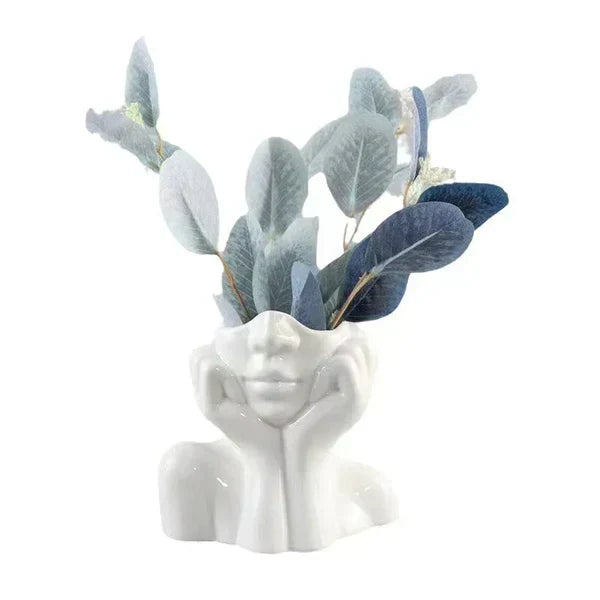 Modern Artistic Face Vase for Home Decor - Luxicro