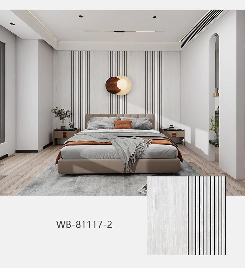 Stylish Wooden Pattern Wall Stickers