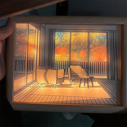 Colorful Modern 2D Art LED Table Lamp