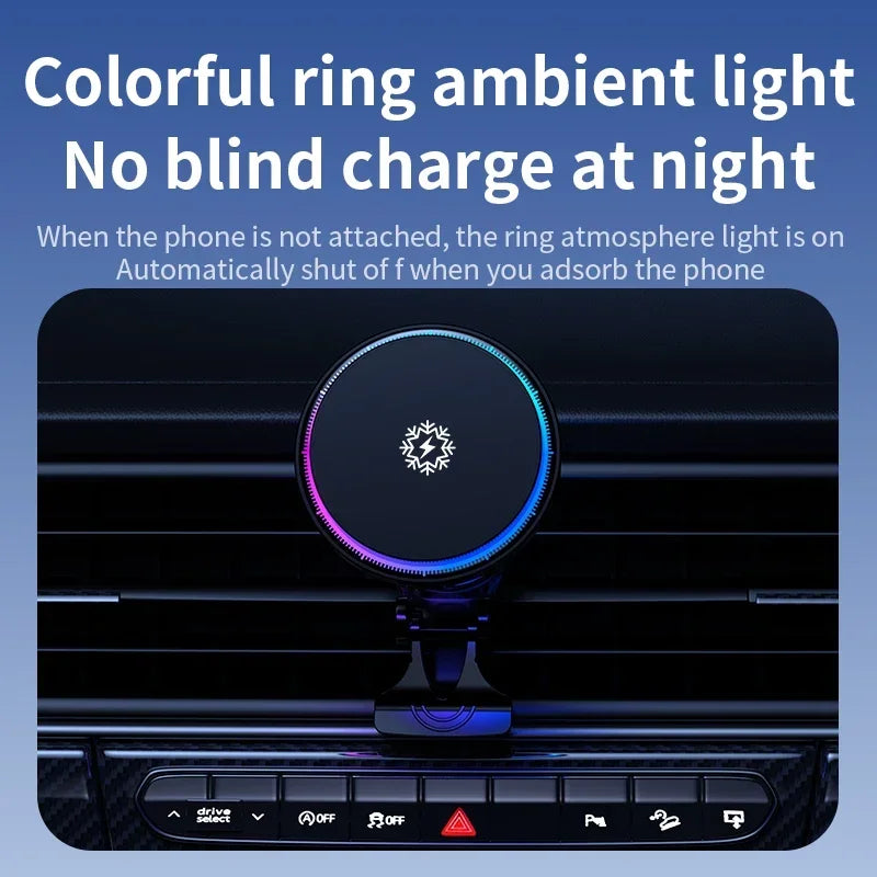 Quick Phone Car Charger with LED Light and Ventilation