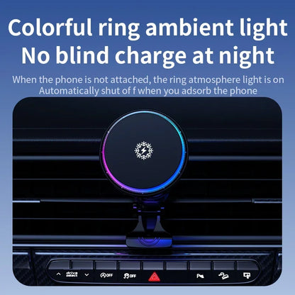 Quick Phone Car Charger with LED Light and Ventilation