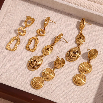 Trendy Long Feather Tassel Earrings