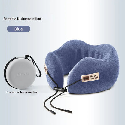 Ergonomic Neck Rest Travel Pillow with Secret Pocket