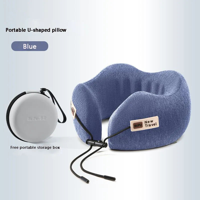 Comfortable Foam Neck Support Travel Pillow with Pocket