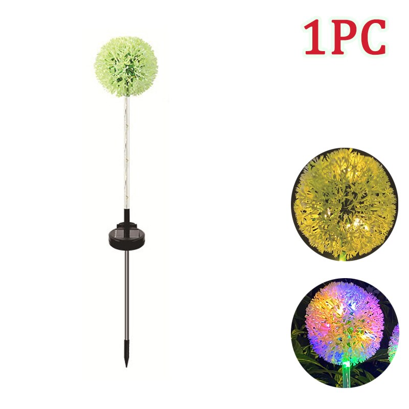 Bright Outdoor Solar Dandelion String Lights