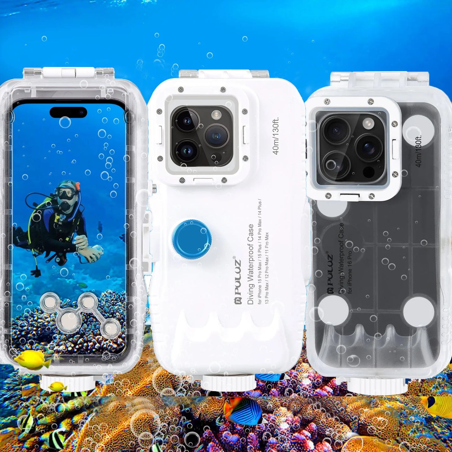 Waterproof iPhone Case with Touch Screen & Deep Sea Protection - Luxicro