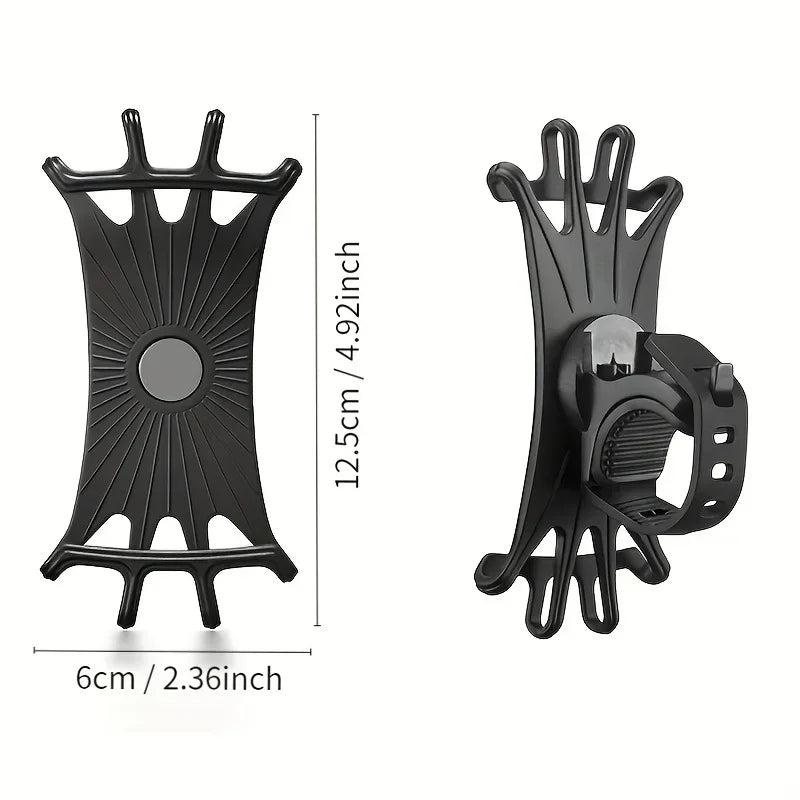 Adjustable Bike Phone Holder 360 Degree Soft Grip
