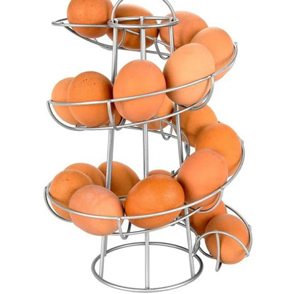 Space Saving Spiral Egg Storage Rack