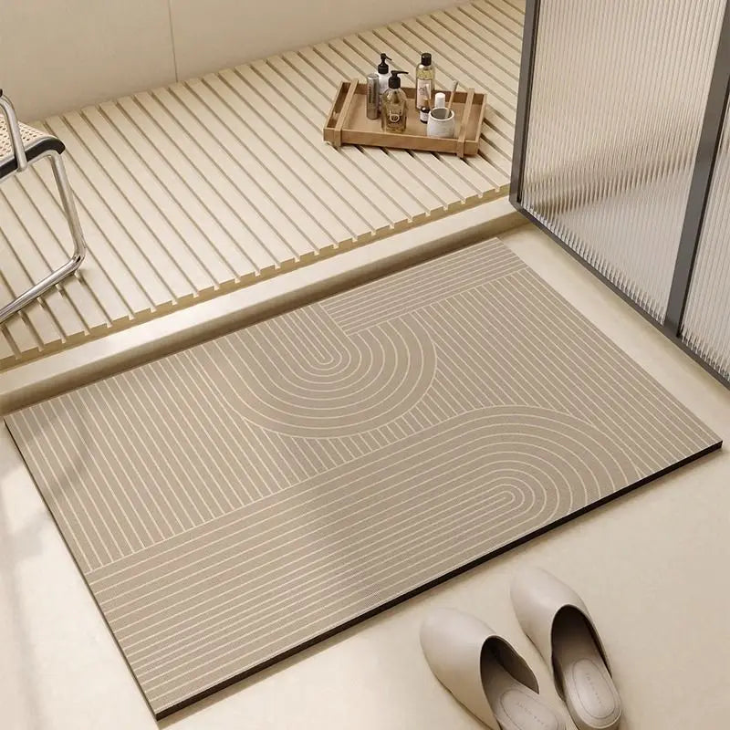 Non Slip Bathroom Floor Mat Set for Shower Door
