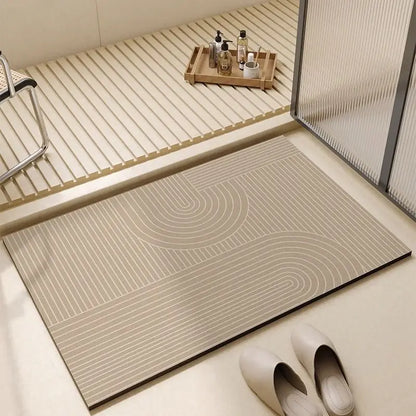 Non Slip Bathroom Floor Mat Set for Shower Door