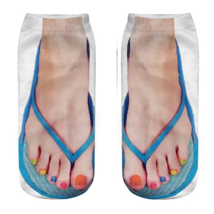 Fun Quirky 3D Ankle Socks