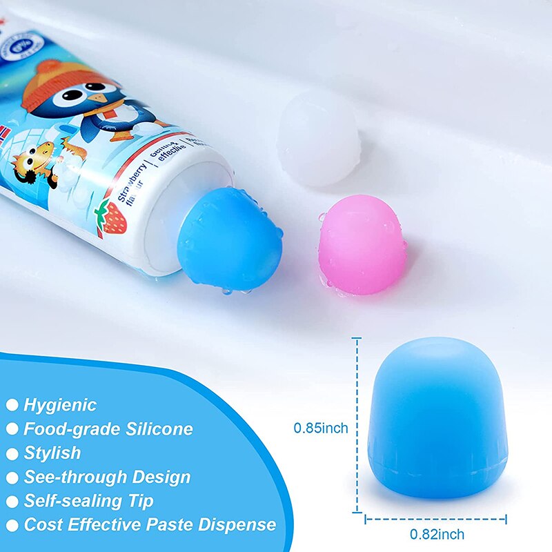 Eco Friendly 4 Pack Reusable Toothpaste Tube Covers