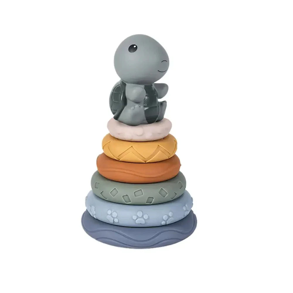 Soft Montessori Stacking Toy Rings for Babies - Luxicro