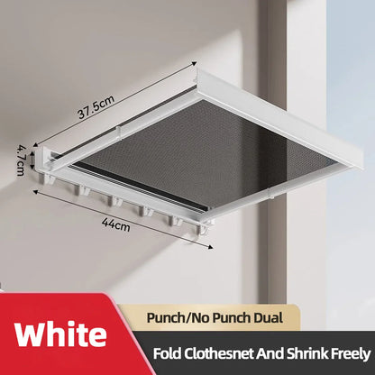 Compact Wall Mount Folding Drying Rack Shelf