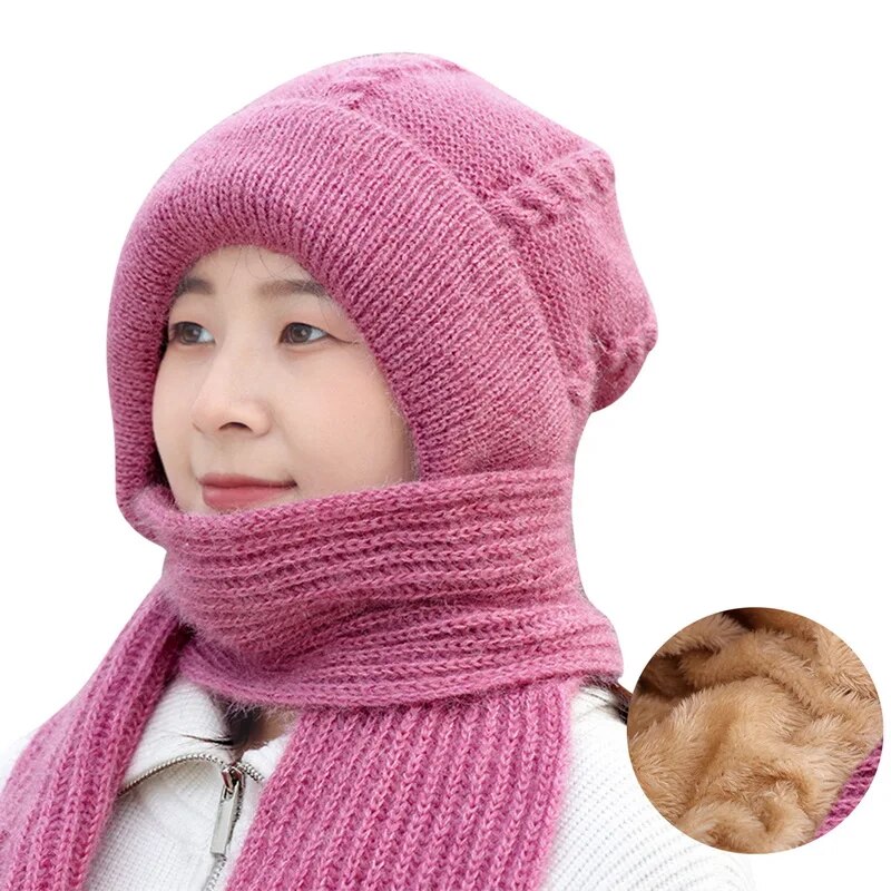 Cozy Soft Hat Scarf Bundle