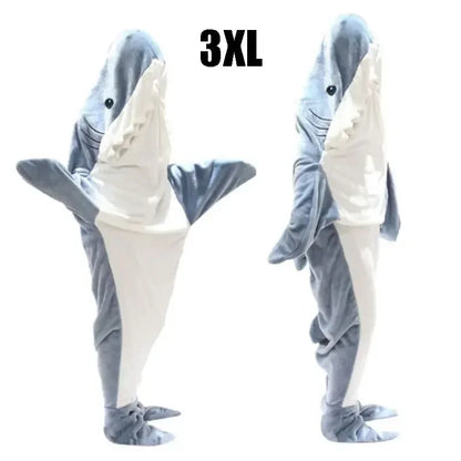 Cozy Shark Hoodie Blanket Costume