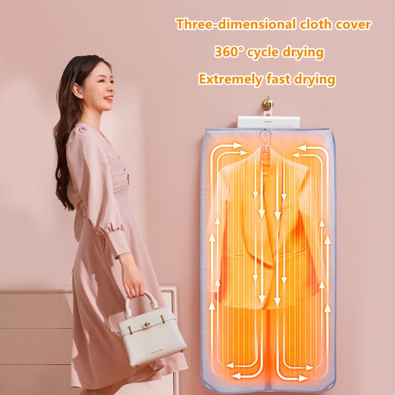 Compact Travel Hair Dryer with Timer