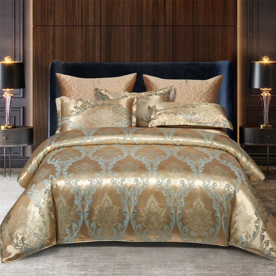 Luxurious Navy Blue Comforter Set