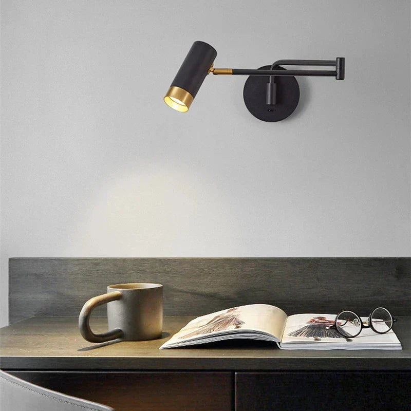 Flexible Adjustable LED Wall Lamp With Rotating Arm