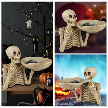 Dark Decorative Skull Tray