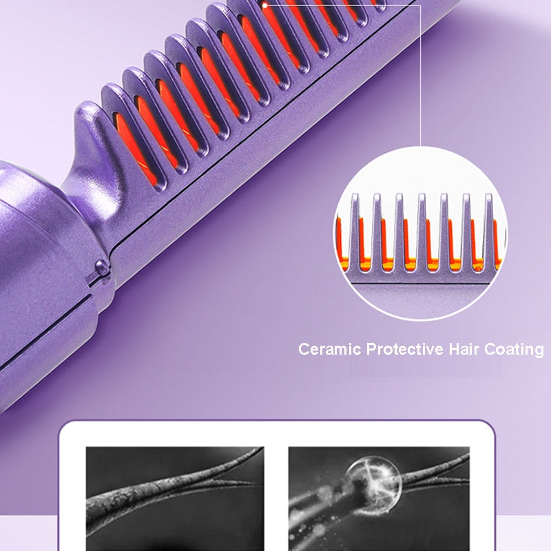 Quick Heat Styling Iron Comb Straightener