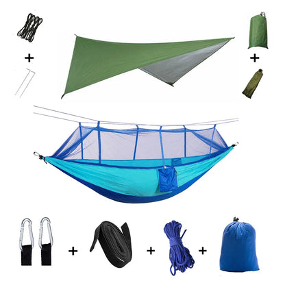 Lightweight Waterproof Camping Hammock with Bug Net