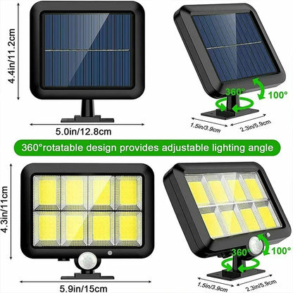 Bright Solar Powered Motion Light with 3 Modes