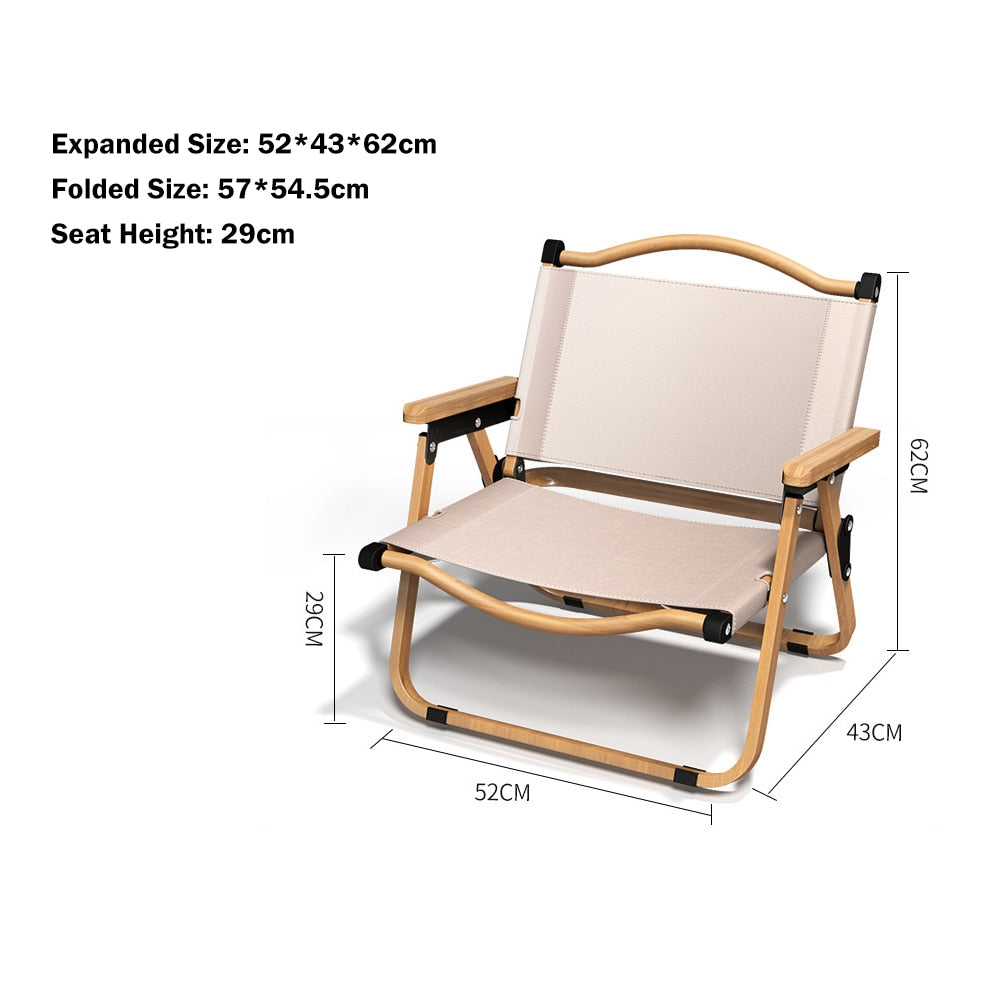 Compact Collapsible Outdoor Camp Chair - Luxicro