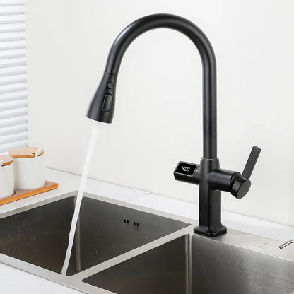 Stainless Touchless Kitchen Faucet with Rotating Spout